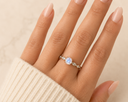 Midnight Glow Moonstone Ring