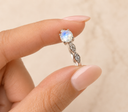 Midnight Glow Moonstone Ring