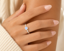 Midnight Glow Moonstone Ring