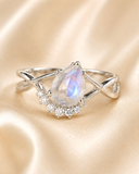 Ivory Cascade Moonstone Ring