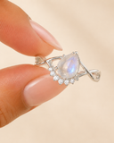 Ivory Cascade Moonstone Ring