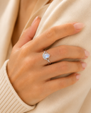 Ivory Cascade Moonstone Ring