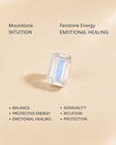 Silver Eclipse Moonstone Ring