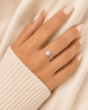 Silver Eclipse Moonstone Ring