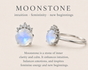 Twilight Halo Moonstone Ring