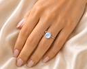 Twilight Halo Moonstone Ring