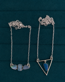 Ocean Mist Blue Agate Necklace S.No 16