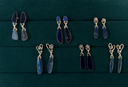 Midnight Tide Opal Drop Earrings S.No 18