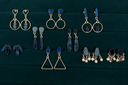 Midnight Horizon Opal Drop Earrings S.No 19