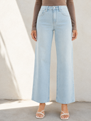 Harper Mid Rise Wide Leg Jeans
