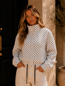 Midnight Muse Polka Dot Windbreaker Jacket