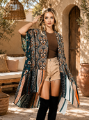 Vintage Inspired Paisley Kimono