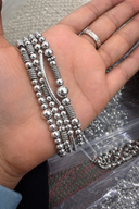 Mixed Design Silver Plain Bracelets