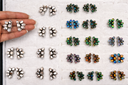Floral Opal Stud Earrings