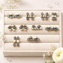 925 Sterling Silver Gemstone Stud Earrings