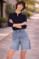 90's Boyfriend Denim Bermuda Shorts