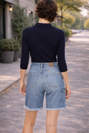 90's Boyfriend Denim Bermuda Shorts