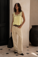 Smocked Eyelet Tank Top