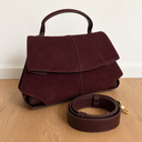 Zayna Suede Satchel