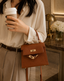 Mini Structured Crossbody Satchel Bag