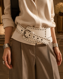 Western Studded Statement Waist Belt