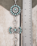 Desert Bloom Stone Daisy Concho Chain Belt