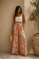 Breeze Printed Wide Leg Pants