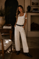 Relaxed Wide Leg Utility Overalls