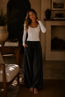 Vintage Wash Wide Leg Lounge Pants