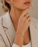 The Elara Beaded Hand Chain Bracelet