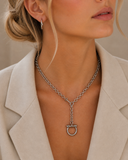 Charmingly Lucky Horseshoe Carabiner Y Necklace