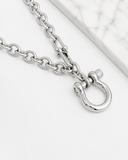 Charmingly Lucky Horseshoe Carabiner Y Necklace