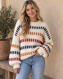 Stitched in Rhythm Open-Knit Pullover Sweater