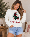 Merry Little Bows Christmas Tree Knit Sweater