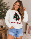 Merry Little Bows Christmas Tree Knit Sweater