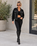 Rebel Spark Rhinestone Denim Jacket
