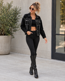 Rebel Spark Rhinestone Denim Jacket