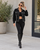 Rebel Spark Rhinestone Denim Jacket
