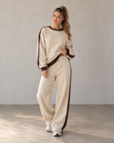 Leisure Lane Contrast Two-Piece Set