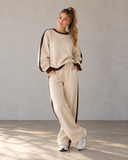 Leisure Lane Contrast Two-Piece Set