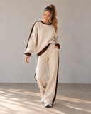 Leisure Lane Contrast Two-Piece Set