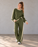 Leisure Lane Contrast Two-Piece Set