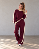 Leisure Lane Contrast Two-Piece Set