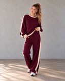 Leisure Lane Contrast Two-Piece Set