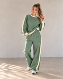 Leisure Lane Contrast Two-Piece Set