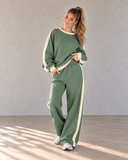 Leisure Lane Contrast Two-Piece Set
