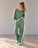 Leisure Lane Contrast Two-Piece Set