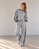 Leisure Lane Contrast Two-Piece Set