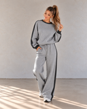 Leisure Lane Contrast Two-Piece Set