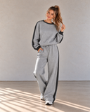 Leisure Lane Contrast Two-Piece Set